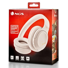 Casque sans fil NGS Artica Greed – Blanc avec microphone