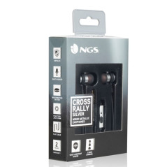 NGS Cross Rally Silver 3.5 mm Earphones | Smarty
