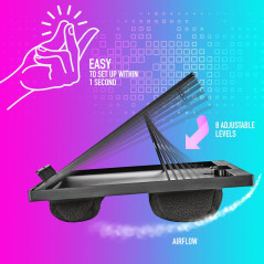 NGS Lapnest 15.6" laptop stand black | Smarty Paris