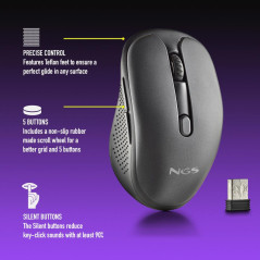 Souris NGS Evo Rust Black rechargeable | Smarty