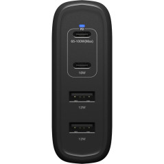 Chargeur OtterBox GaN 4 ports 100W noir | Smarty