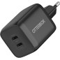 Wall Charger OtterBox Standard - Dual USB-C PD 65W, EU Plug, Black Wall Charger OtterBox Standard - Dual USB-C PD 65W, EU Plug, Black