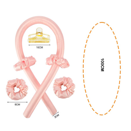 Ensemble de bigoudis mousse ECO – sans chaleur rose