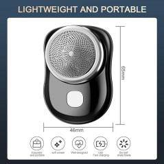 Silver ECO LCD mini shaver | Smarty Paris