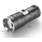 Lampe de poche rechargeable ECO – 30 W portée 1,5 km Noir Lampe de poche rechargeable ECO – 30 W portée 1,5 km Noir