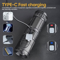 Lampe de poche ECO 30 W portée 1,5 km