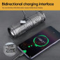 Lampe de poche rechargeable ECO – 30 W portée 1,5 km Noir Lampe de poche rechargeable ECO – 30 W portée 1,5 km Noir