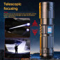 Lampe de poche rechargeable ECO – 30 W portée 1,5 km Noir Lampe de poche rechargeable ECO – 30 W portée 1,5 km Noir