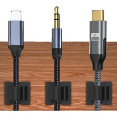 ECO Adhesive Cable Clip Clear