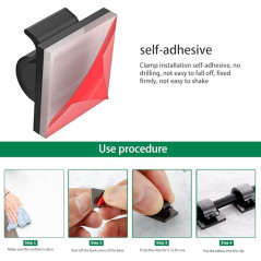ECO Adhesive Cable Clip Clear