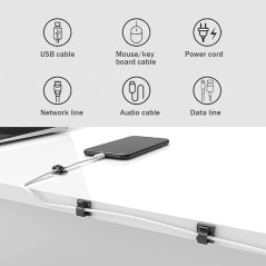 ECO Adhesive Cable Clip Clear