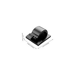 ECO Adhesive Cable Clip Clear
