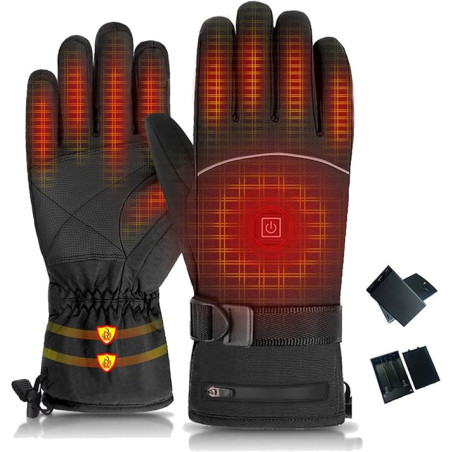 Heated Gloves ECO – Rechargeable Battery Black