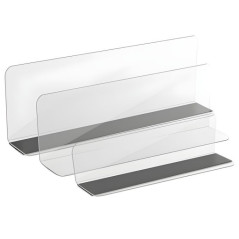 Séparateur étagère PVC 28 x 12 transparent