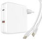 Chargeur mural USB-C LinQ PD6520 – 79 W blanc, câble 2 m Chargeur mural USB-C LinQ PD6520 – 79 W blanc, câble 2 m