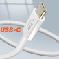 Wall Charger USB-C LinQ PD9080 – 108W white, 2m cable Wall Charger USB-C LinQ PD9080 – 108W white, 2m cable