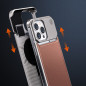 Magnetic Aluminum and Leather Case ECO – Brown, Built-In Fragrance