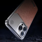 Magnetic Aluminum and Leather Case ECO – Brown, Built-In Fragrance