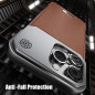 Magnetic Aluminum and Leather Case ECO – Brown, Built-In Fragrance