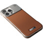 Magnetic Aluminum and Leather Case ECO – Brown, Built-In Fragrance