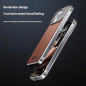 Magnetic Aluminum and Leather Case ECO – Brown, Built-In Fragrance