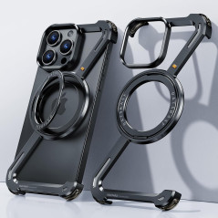Coque iPhone MagSafe support rotatif métal | Smarty