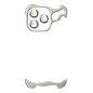 Coque métal sans cadre ECO – Argent Coque métal sans cadre ECO – Argent