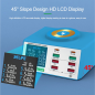 8-Port Charger RELIFE RL-309AW – 100W, Digital Display and Wireless Charging