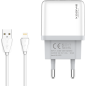 Chargeur duo USB XSSIVE XSS-AC54-IP – 2,1A avec câble Lightning Chargeur duo USB XSSIVE XSS-AC54-IP – 2,1A avec câble Lightning