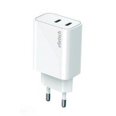 Chargeur duo USB-C 20 W Ellietech CD329 | Smarty