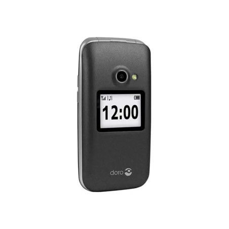 Téléphone portable Doro 2424 à clapet – 2,4 pouces Graphite/Blanc