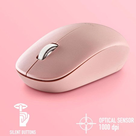 Souris sans fil NGS Fog Pro – 2,4 GHz Rose