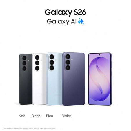 Samsung Galaxy S26 5G SM-S942BZVGEUB – 256 Go Violet