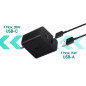 Samsung Chargeur secteur EP-TA220 – USB-C + USB 35W Noir