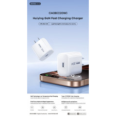 Chargeur USB-C GaN Remax CA08 20W
