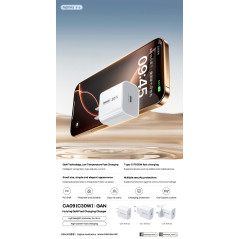 Chargeur USB-C GaN Remax CA09 30W
