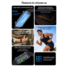 YESIDO IO45 smart band 30-day health tracking