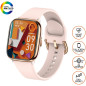 Montre connectée XSSIVE XSS-SW9RG – écran HD AMOLED, or rosé Montre connectée XSSIVE XSS-SW9RG – écran HD AMOLED, or rosé