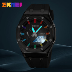 Yellow Multifunction Electronic Watch Luminous
