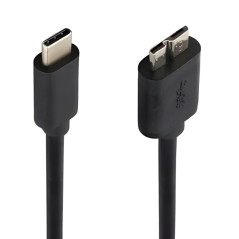 USB-C to Micro-B Cable 35 cm Black | Smarty