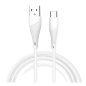 USB to USB-C Cable WUW X196 – 2.4A, 1 m, White USB to USB-C Cable WUW X196 – 2.4A, 1 m, White