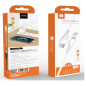 Câble USB vers Lightning WUW X196 – 2,4 A, 1 m, Blanc