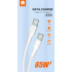 Câble USB-C WUW X205 65W Blanc | Smarty