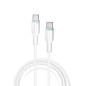 Câble WUW X205 USB-C vers USB-C – 65 W, Blanc