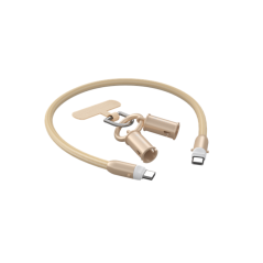 Câble lanière 2-en-1 USB-C vers Lightning Devia Extreme Speed – 27 W 0,3 m Noir