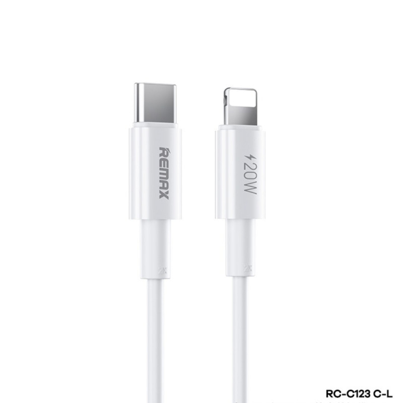 Câble REMAX Dofon RC-C123 – Type-C / Lightning 20W 2 m Blanc