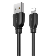 USB Lightning Cable Remax RC-138i 2.4A black | Smarty