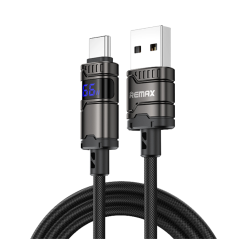 Câble USB-C vers Lightning REMAX C01-AC66W – 66 W, 1,2 m, Noir