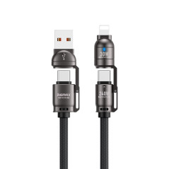 Câble 4-en-1 REMAX Vanguard C1 240 W | Smarty