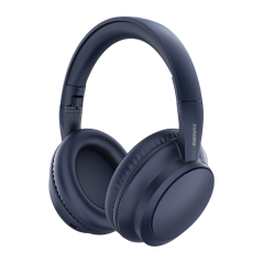 Casque sans fil pliable REMAX RB-100HB – 3 modes, Bleu